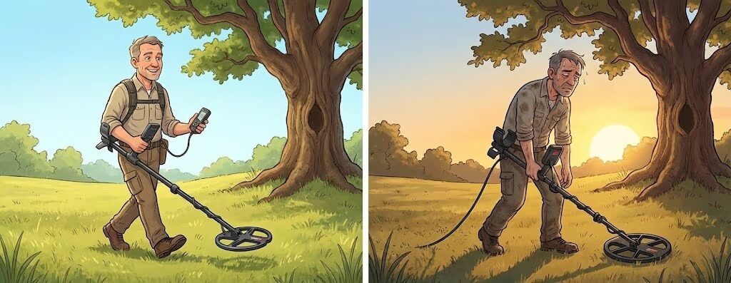 Detector weight impact on shoulder fatigue during long treasure hunting sessions comparing lightweight and heavy options