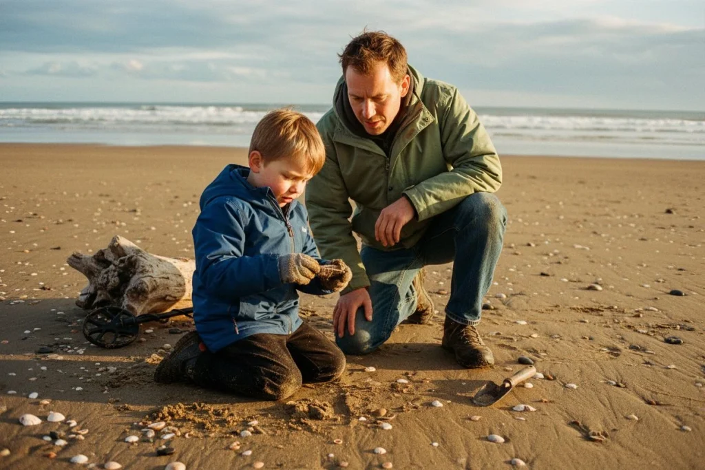 Metal Detecting with Kids at the Beach: Uncover Secret History